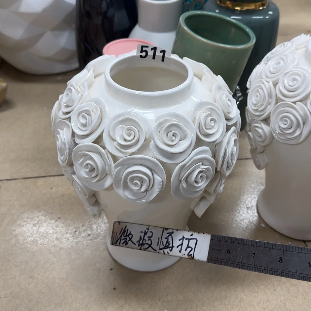 瓷片陶瓷工艺花瓶摆件