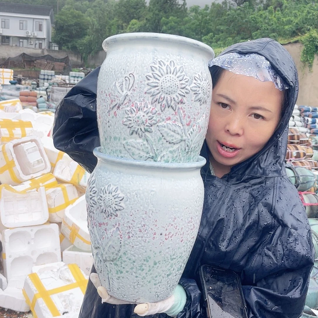 紫砂花盆王嫂花盆0608-115 高24口18