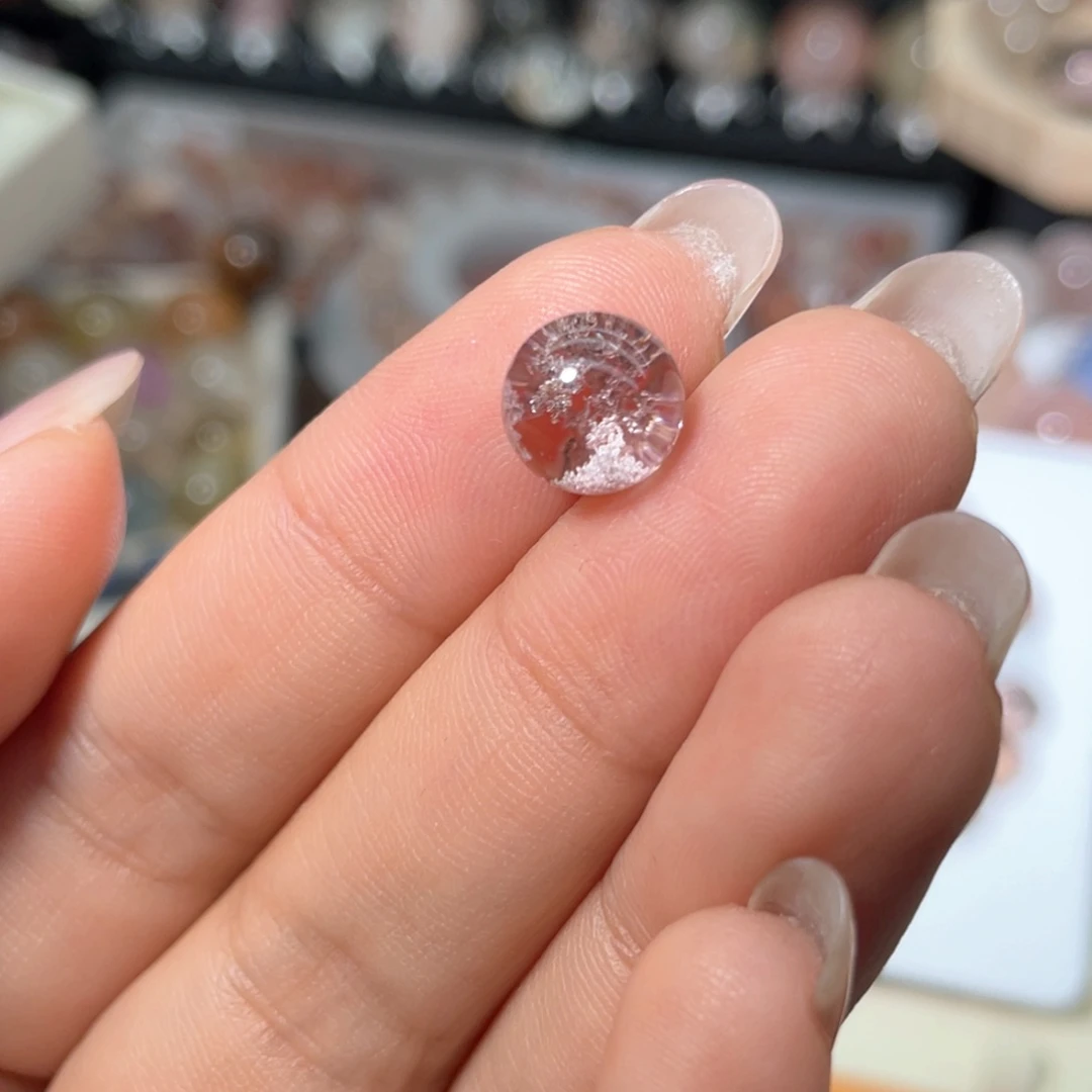 粉幽灵9.2mm未镶嵌水晶木**调