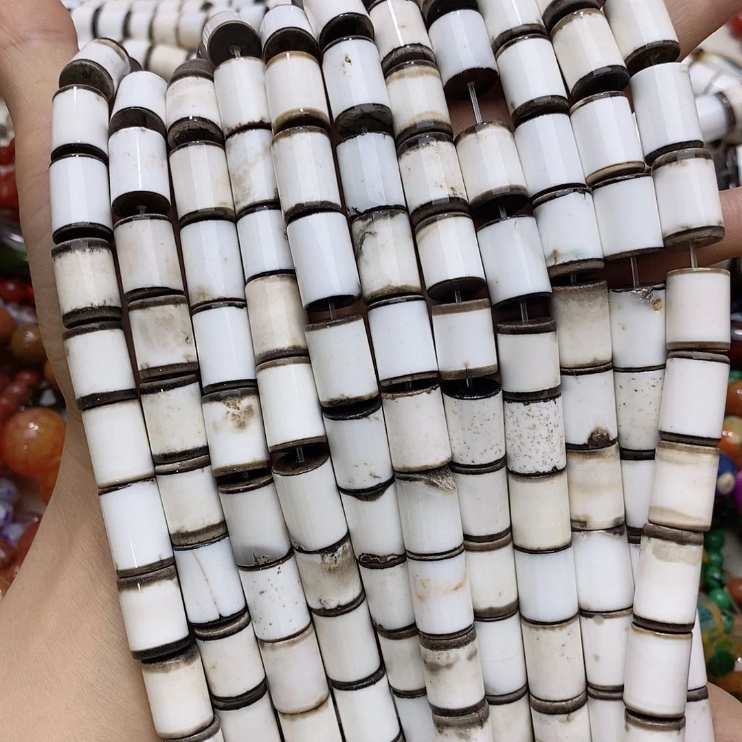 玛瑙/玉髓未镶嵌珠宝半成品玛瑙管管一条