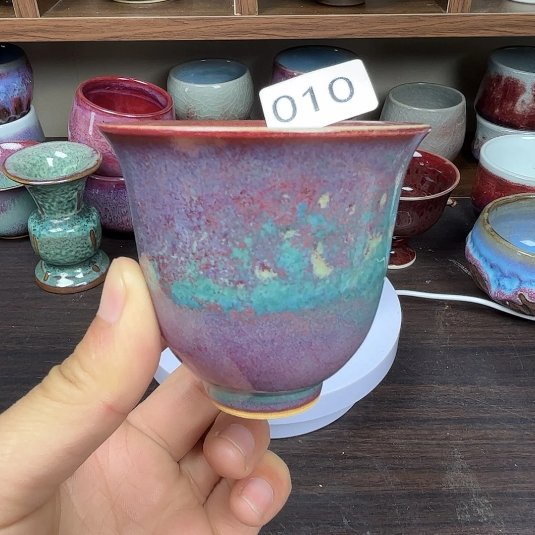 钧瓷杯子#钧瓷#原矿釉#高温#茶器#非遗传承