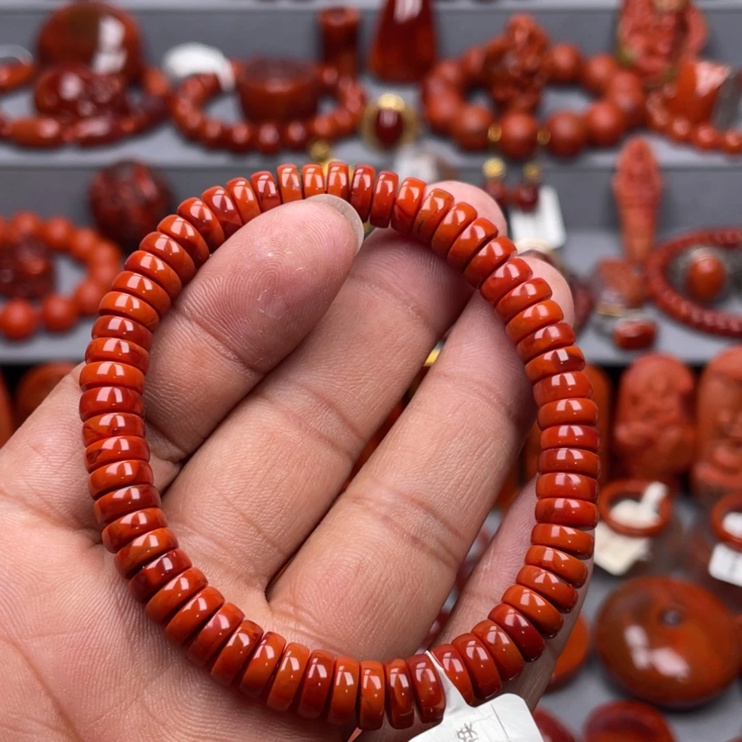 南红玛瑙未镶嵌珠宝奇石多圈7➕