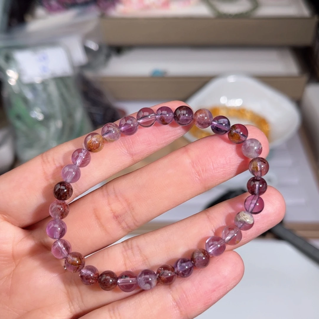 水晶手链未镶嵌紫幽灵030