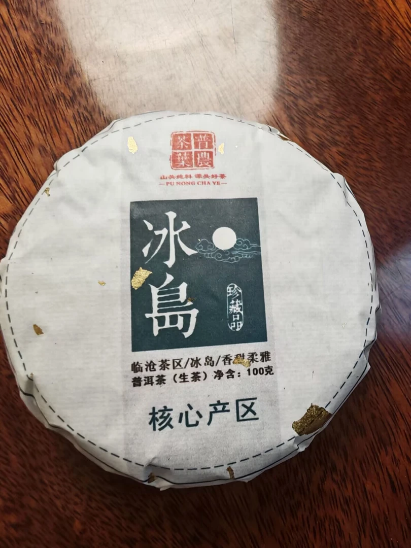冰岛100克普洱茶紧压茶
