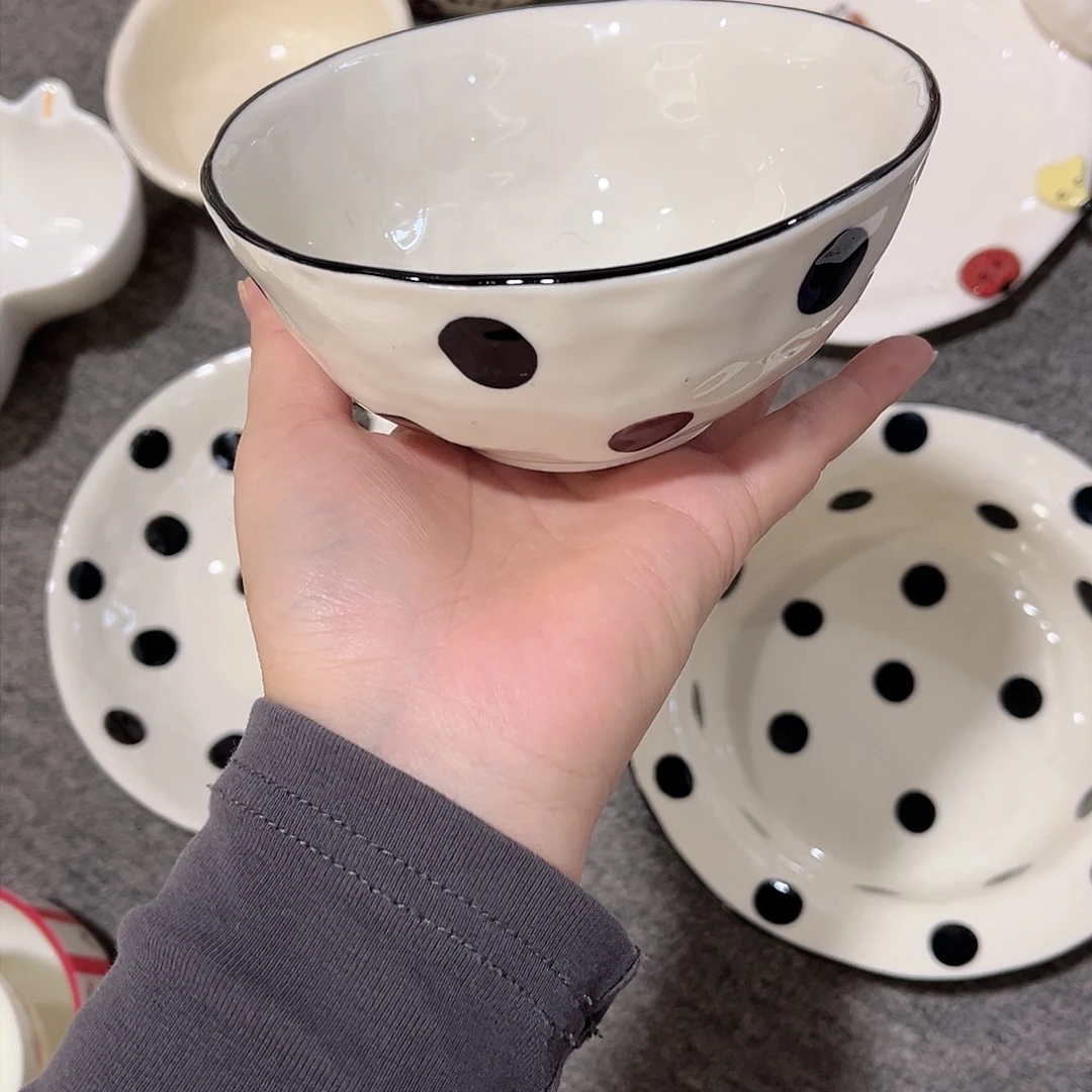 波点5寸陶瓷餐具系列