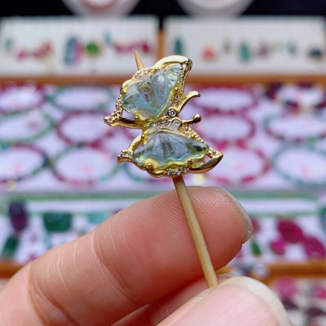 碧玺碧玺磨合未镶嵌