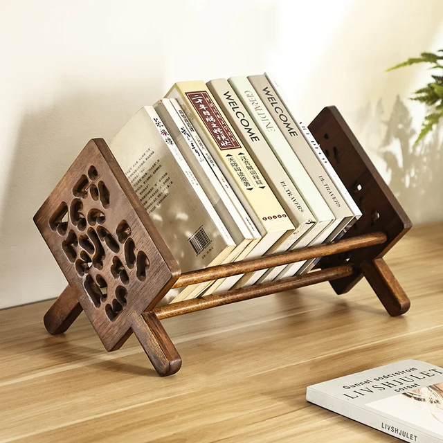 异丽书桌小型实木桌面书架床头书柜办公桌桌上飘窗书本简易置物架