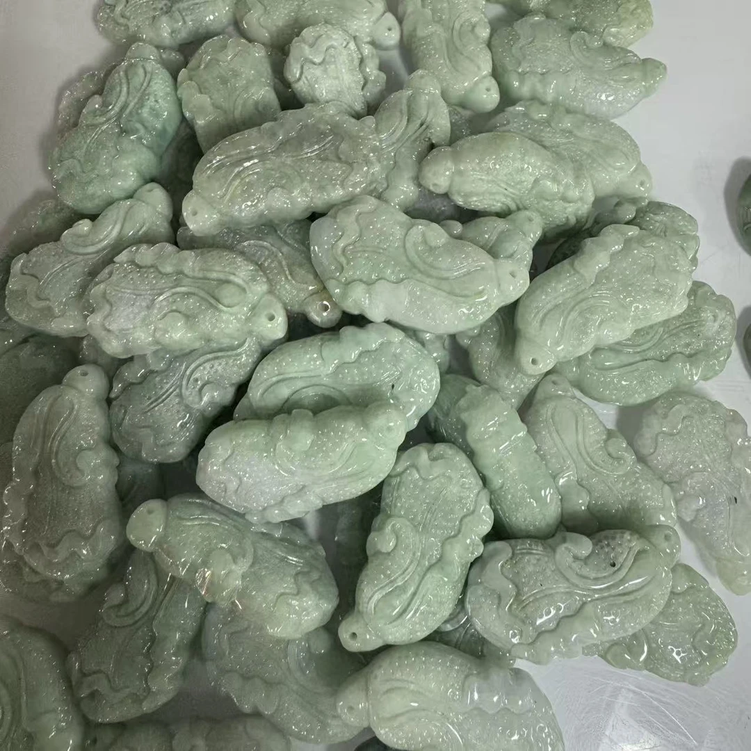 天然A货翡翠白菜吊坠-c865-多样性发一