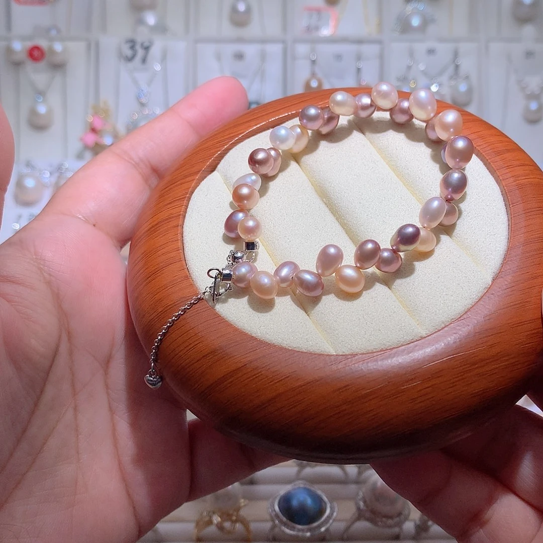 未镶嵌手链淡水珍珠CC6-7mm