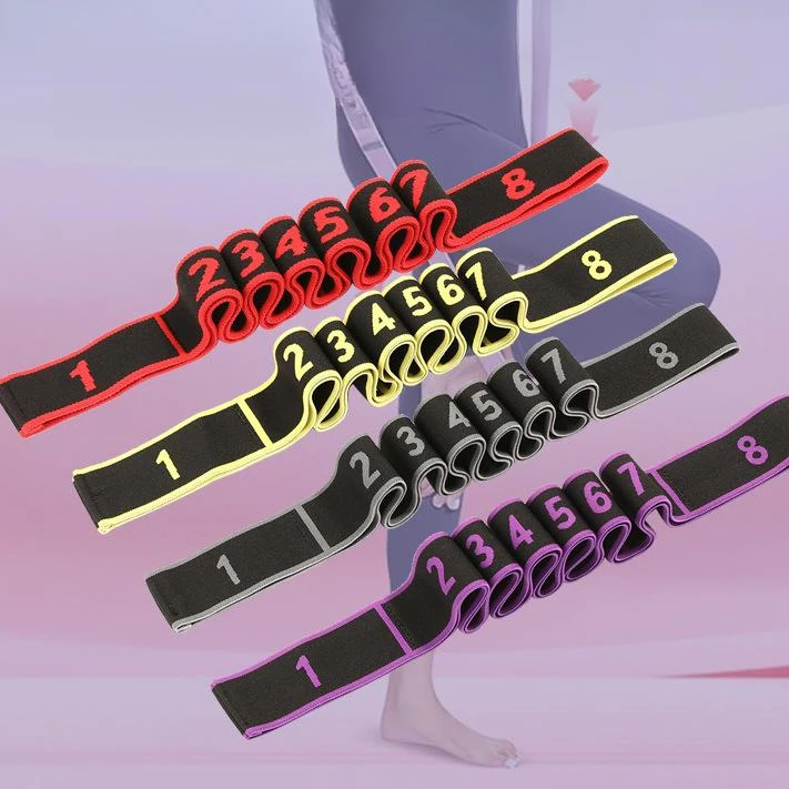 瑜伽弹力带阻力带力量训练数字分段拉力带健身训练普拉提拉力绳jf