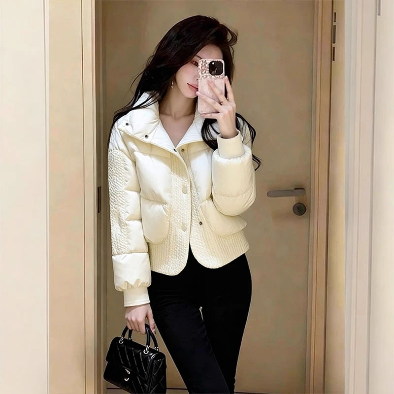 冬季新款棉服厚外套女气质轻熟风女装时尚百搭棉衣减龄面包服棉袄