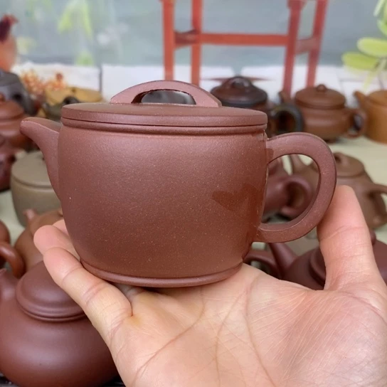 紫砂茶壶风釉200cccccc羊角山紫泥