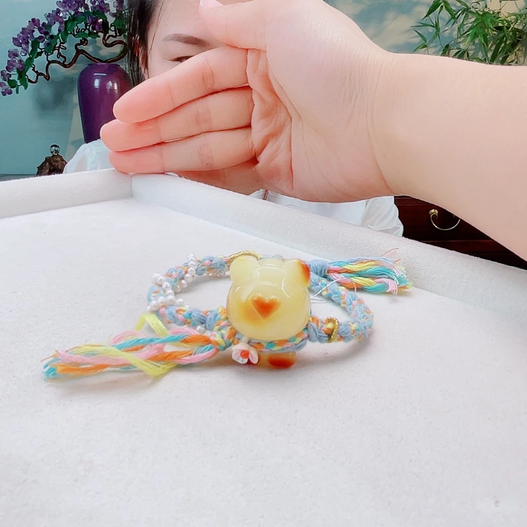 未镶嵌蜜蜡手链蜜蜡