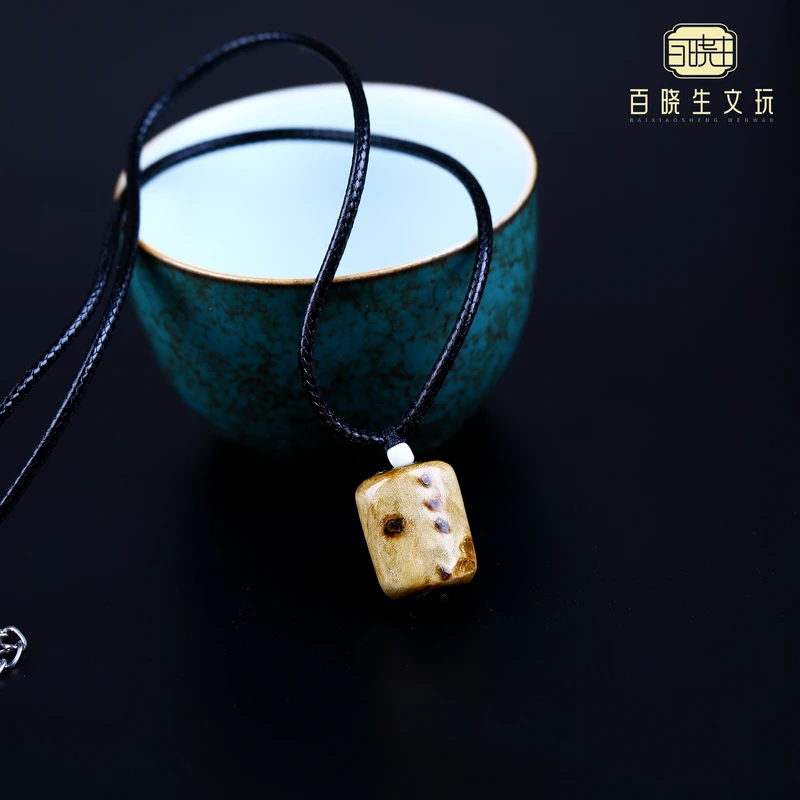 非金属木质吊坠 【百晓生】柳木 随型男女脖挂款（多样性发货）