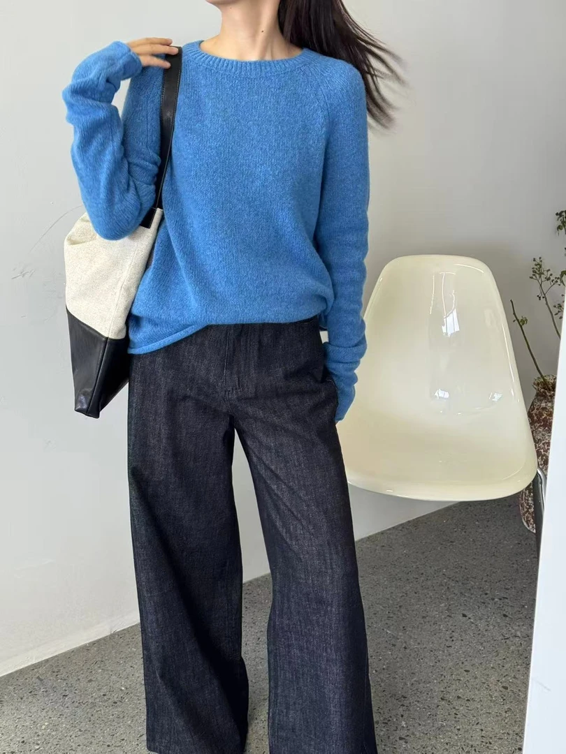 【田小花】25年秋冬新款复古慵懒百搭氛围感神裤-txh91385372