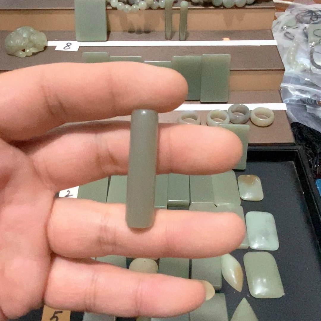 和田玉未镶嵌颈饰上****花031