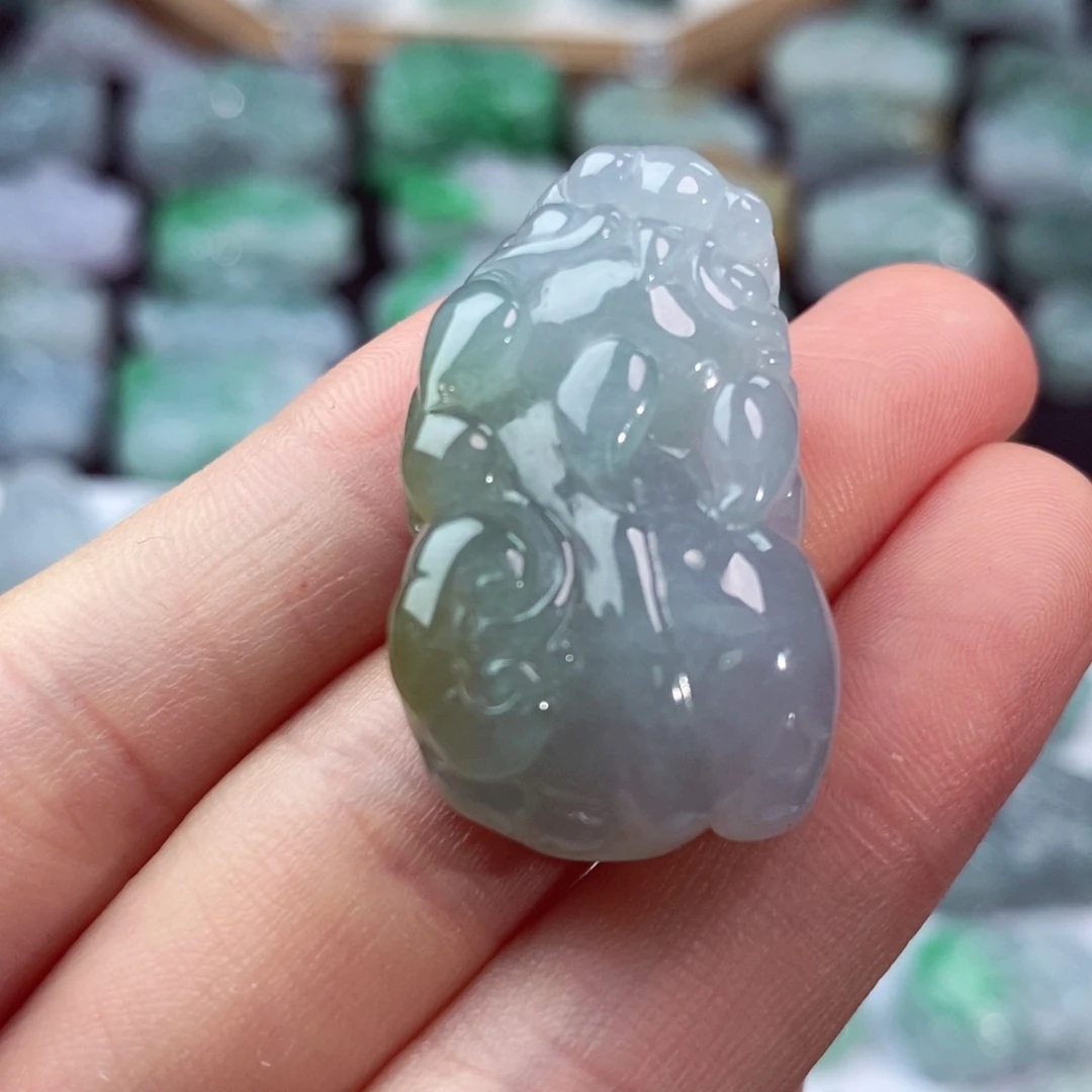 翡翠未镶嵌颈饰天然