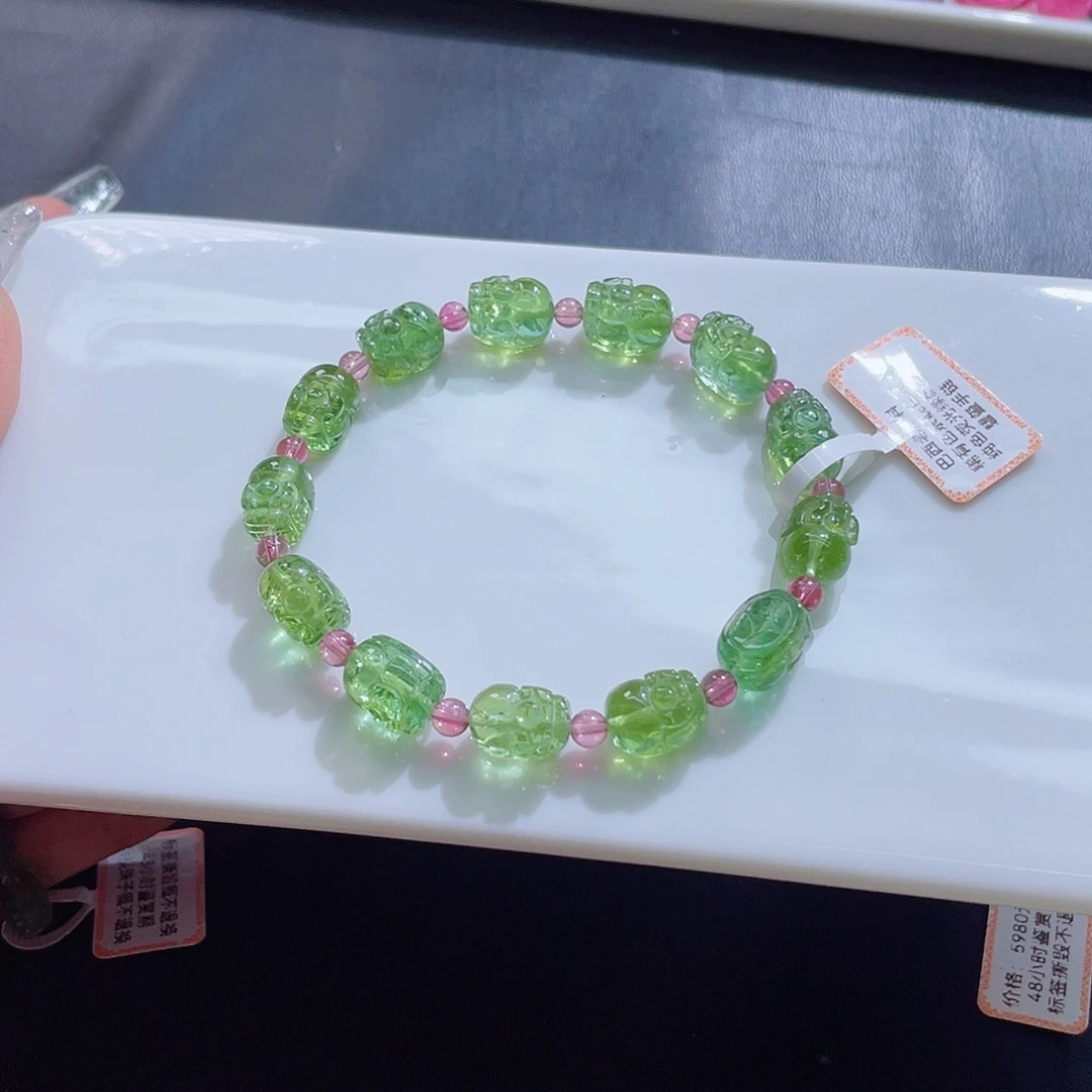 手链碧玺未镶嵌8mm左右