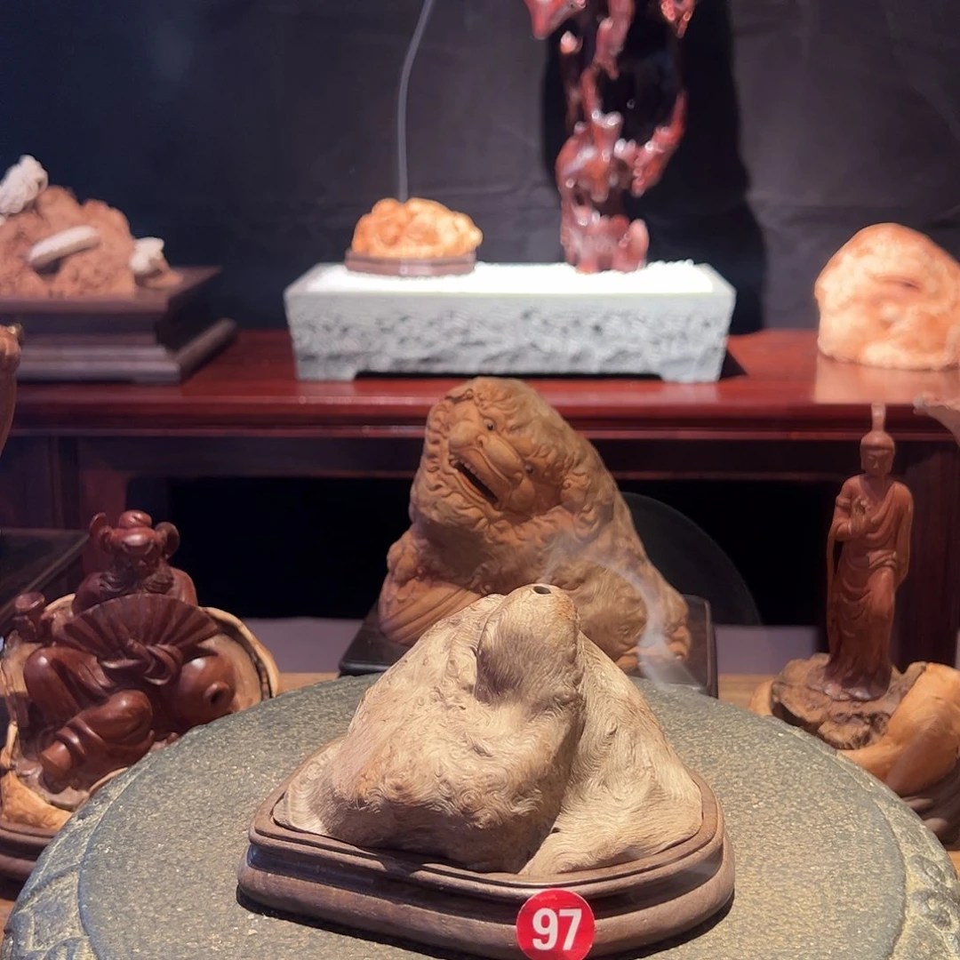 荔枝木湖****选荔枝木随形香炉