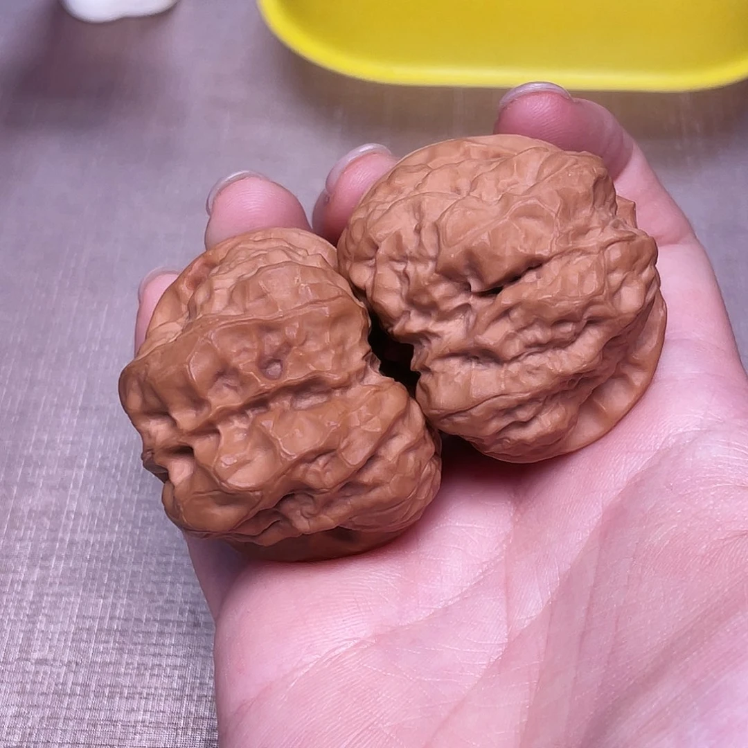 核桃把件双开背肌肉蛤蟆头