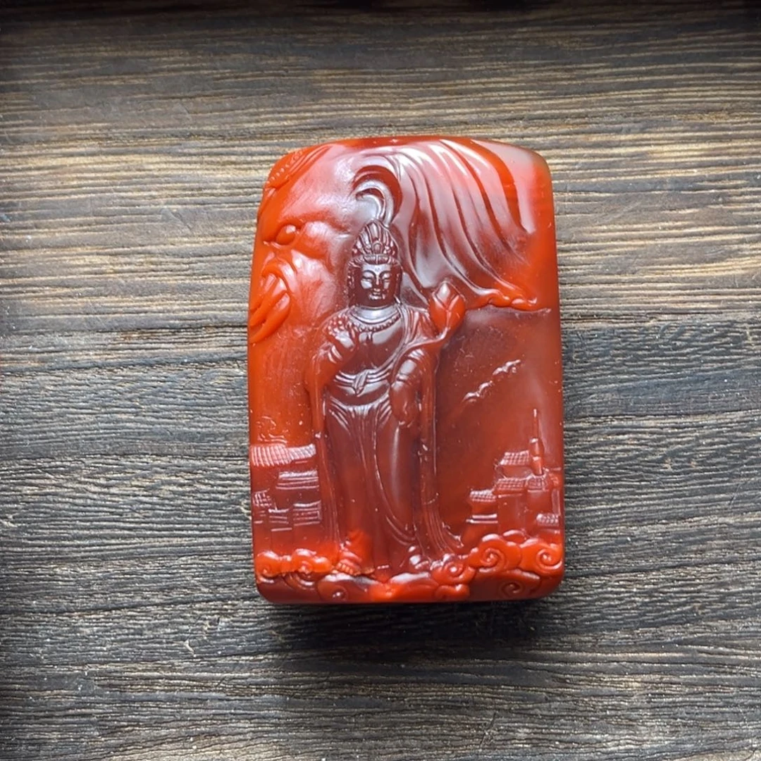 潮***伟南红玛瑙未镶嵌颈饰