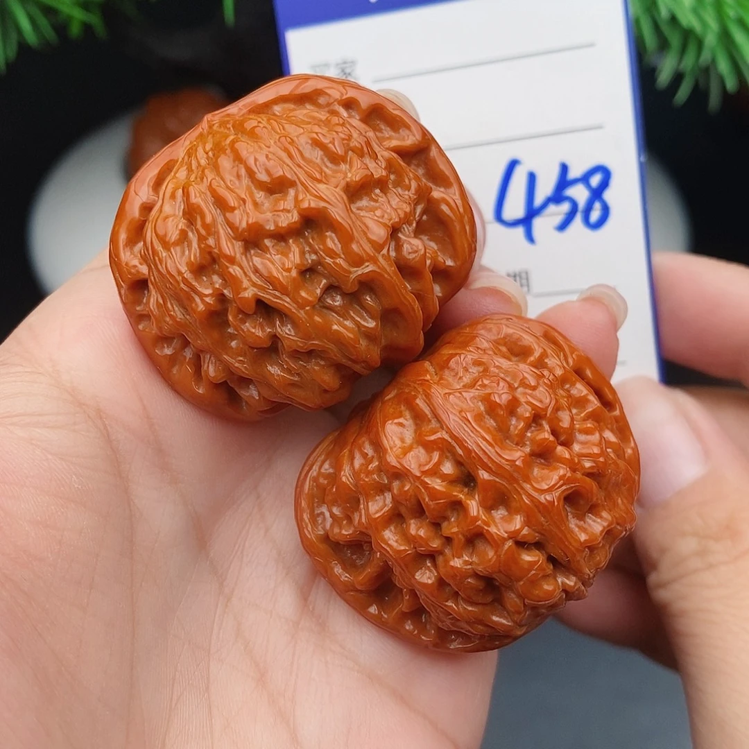 把件文玩核桃41球白458