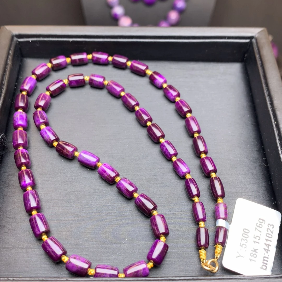 苏纪石（舒俱来）18K金镶嵌项链