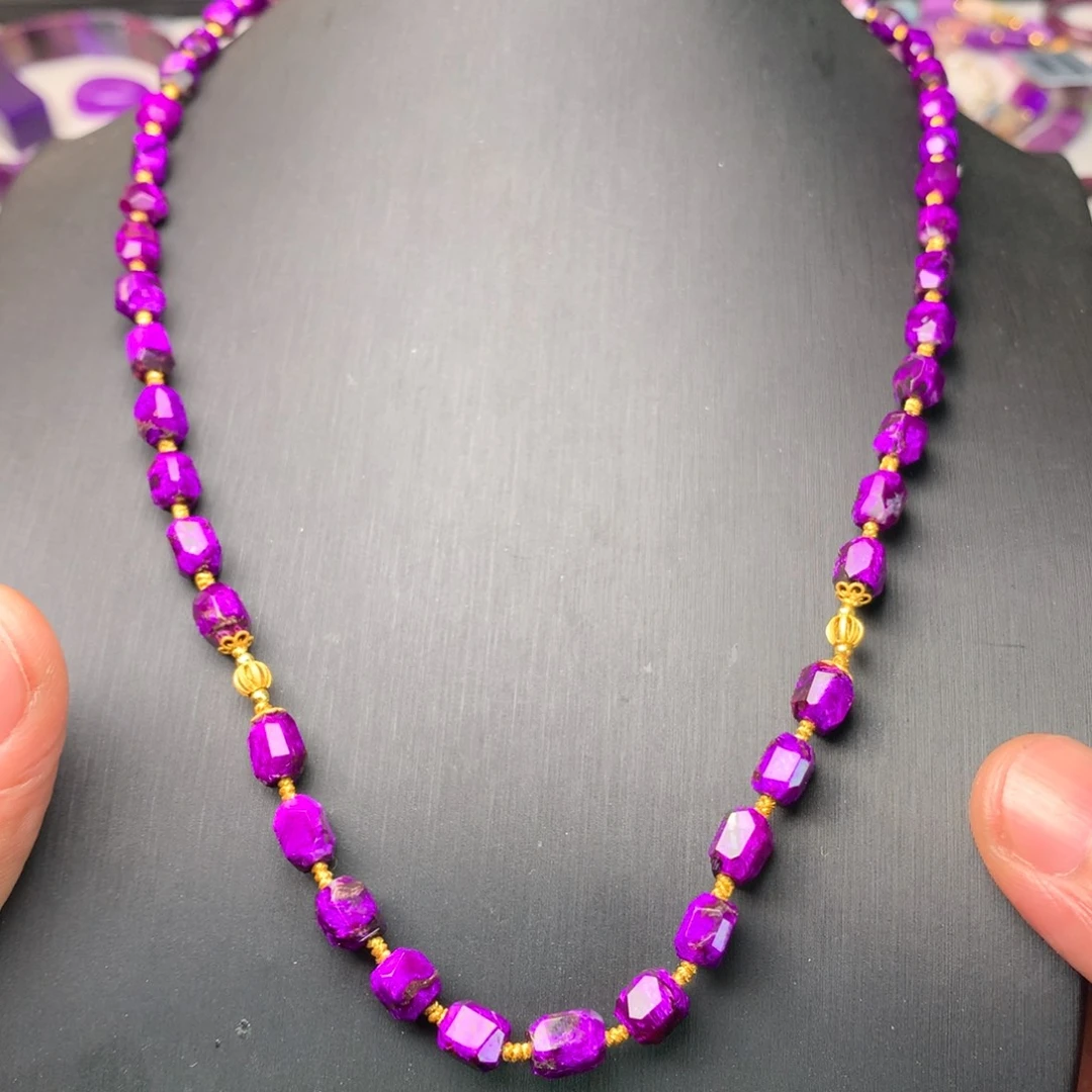 苏纪石（舒俱来）18K金镶嵌项链