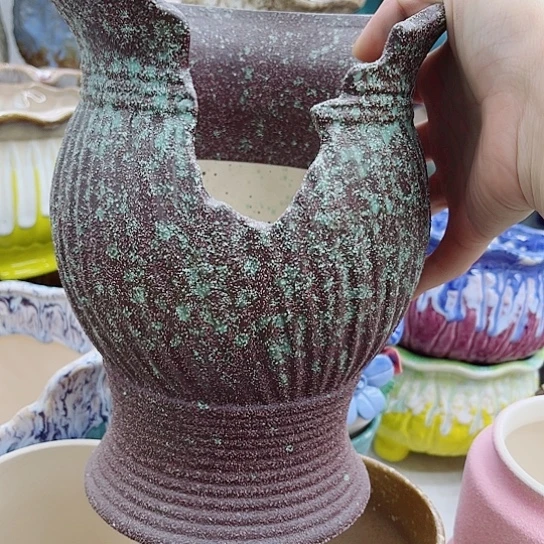 多肉绿植陶瓷花盆9.9包邮，有空