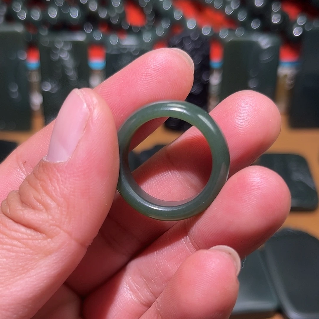 和田玉（青玉）未镶嵌戒指