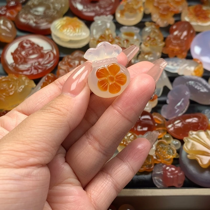 玛瑙/玉髓颈饰未镶嵌小*
