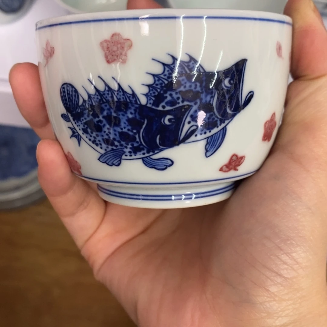 手工手绘柴窑单杯