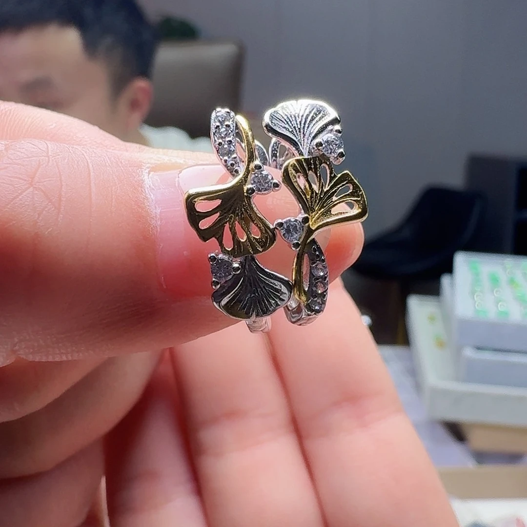 翡翠银S925镶嵌耳饰多样性发货其一