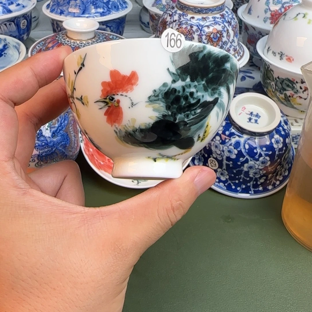 彦祖纯手工手绘茶具166