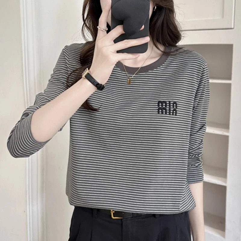 外贸尾单清仓捡漏春秋装新款外穿宽松上衣遮肉遮肚子内搭打底衫