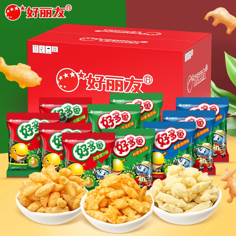 好丽友整箱好多鱼薯条膨化210g×1箱.