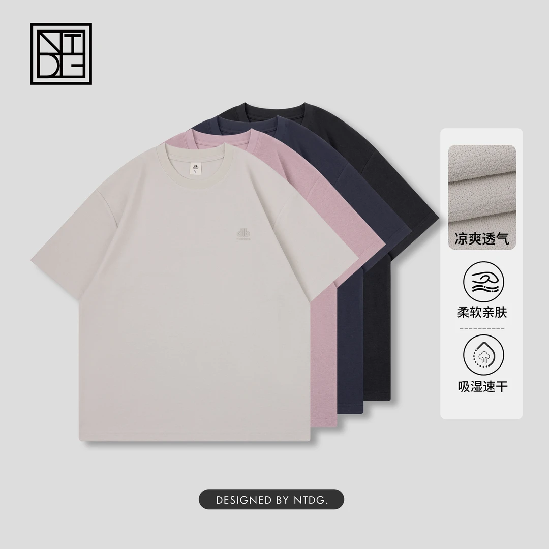 夏季棉感亲肤百搭纯色圆领T恤短袖73026