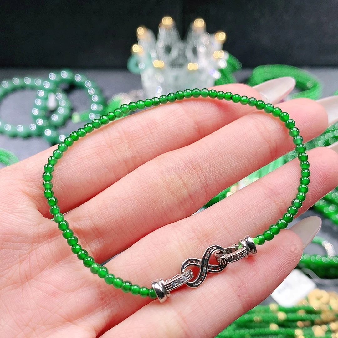 翡翠未镶嵌手串手链