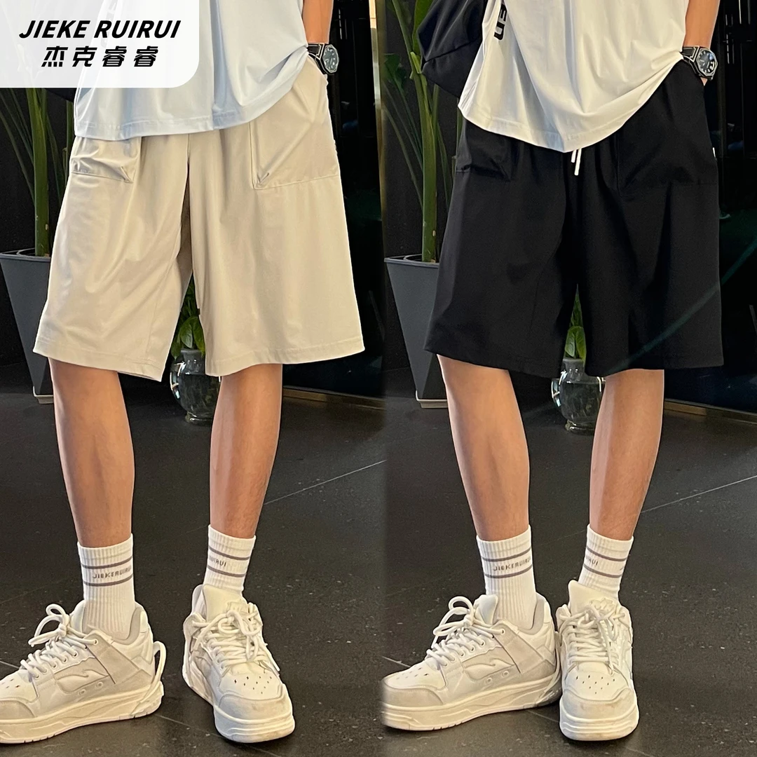 【现货-睿】夏季潮速干凉感短裤大童休闲宽松五分短裤裤子杰克睿睿