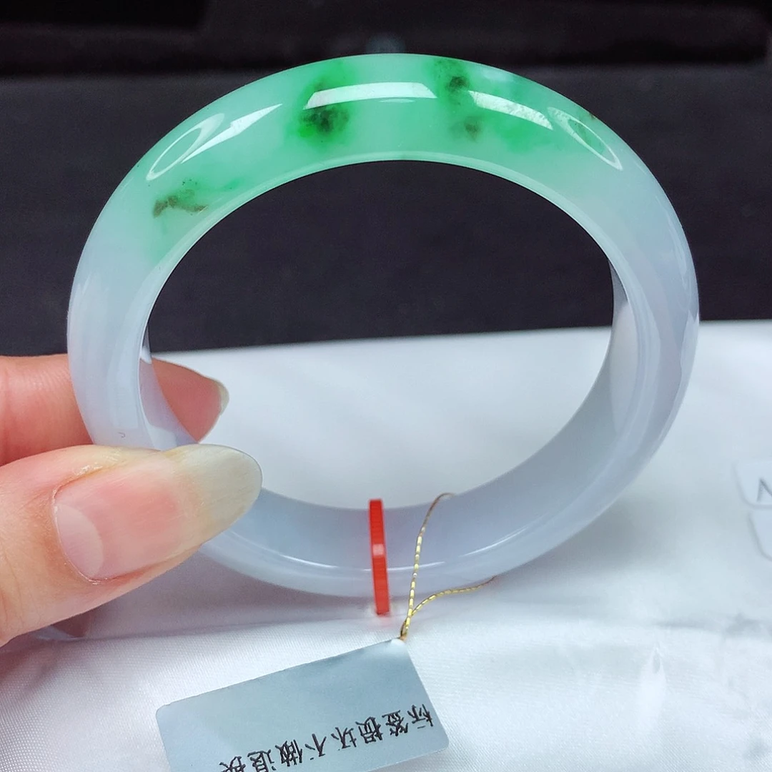 未镶嵌手镯翡翠55圈858