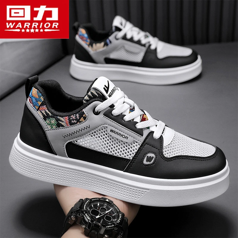 回力休闲板鞋男鞋2025冬季爆款透气百搭网面鞋男士厚底轻便跑步鞋