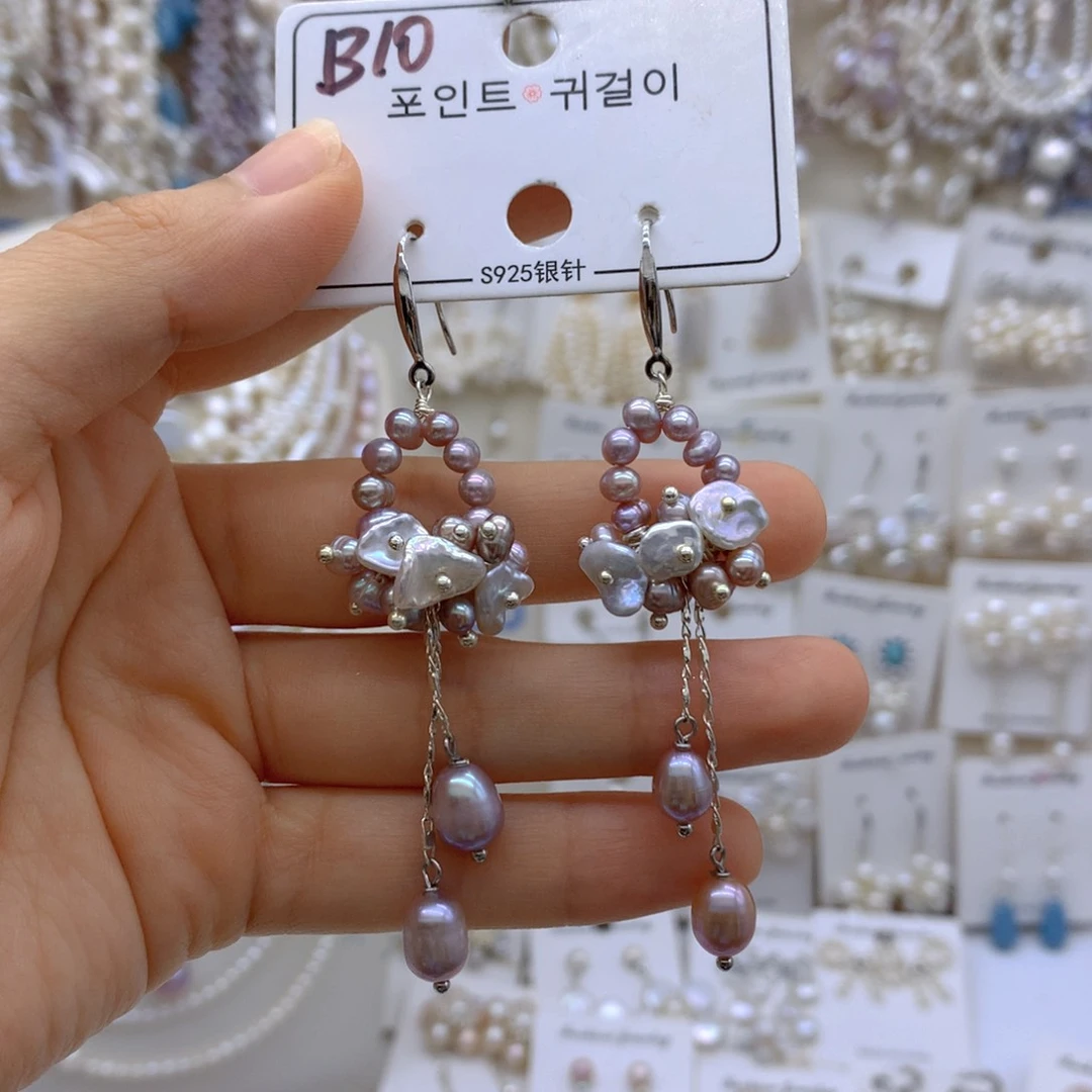 合金淡水珍珠项链耳饰