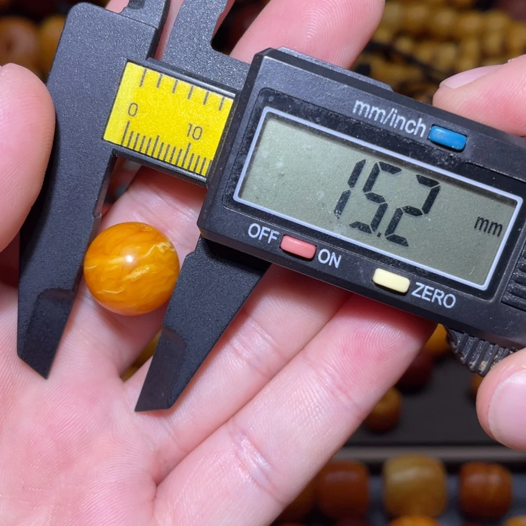 琥珀未镶嵌裸石苹果珠