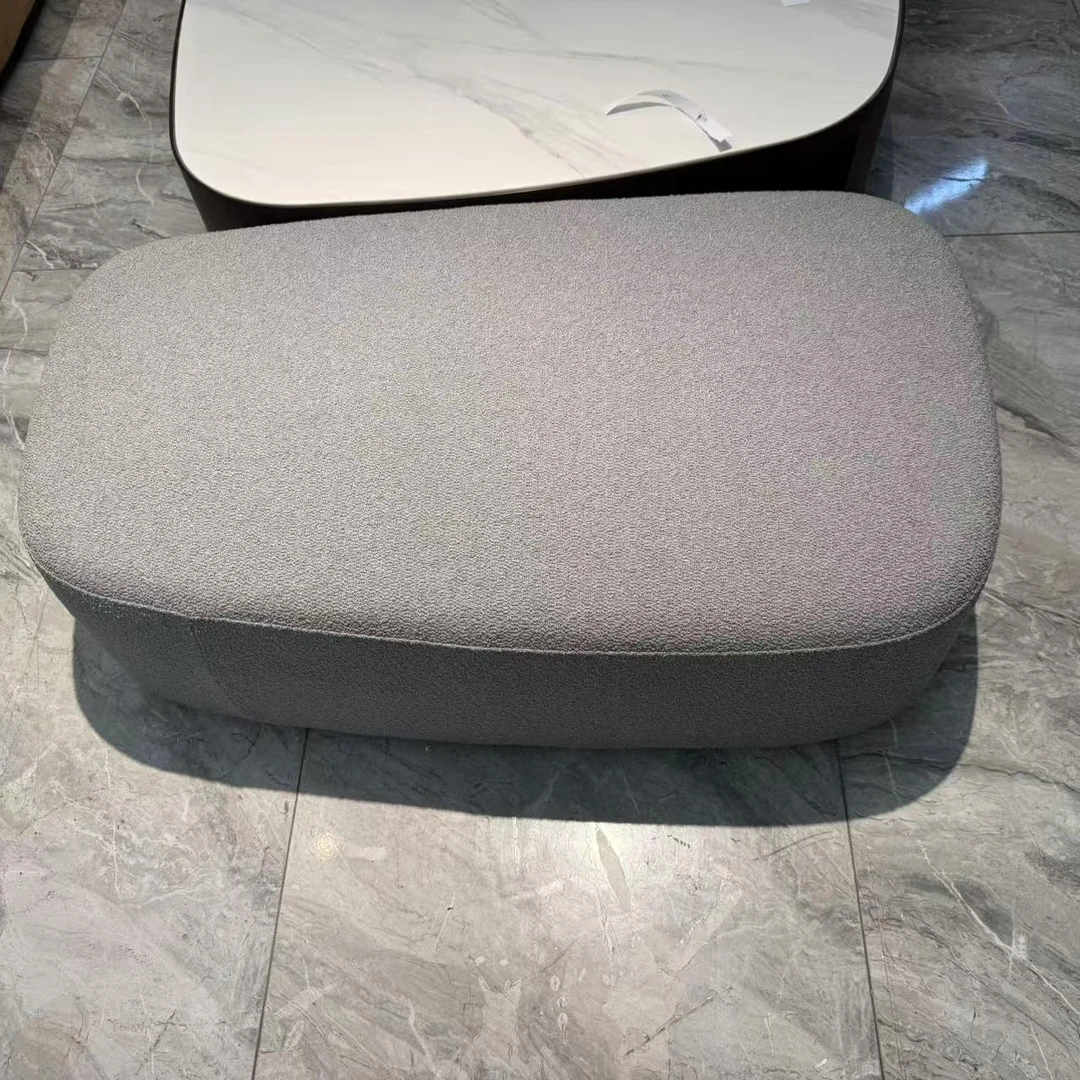 布艺塌休闲塌茶几简约灰色轻奢5E35