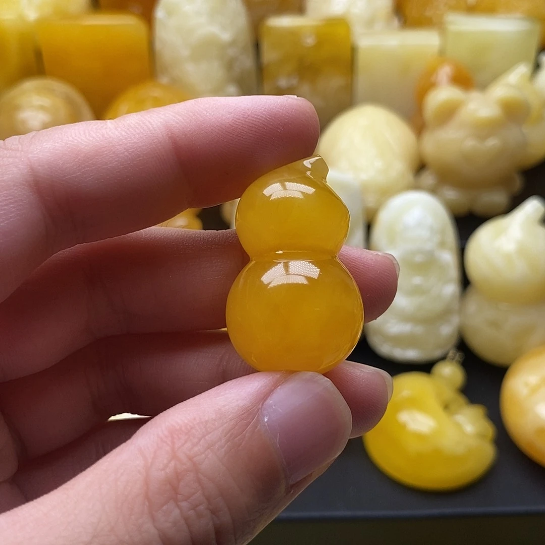 琥珀颈饰未镶嵌琥珀蜜蜡吊坠