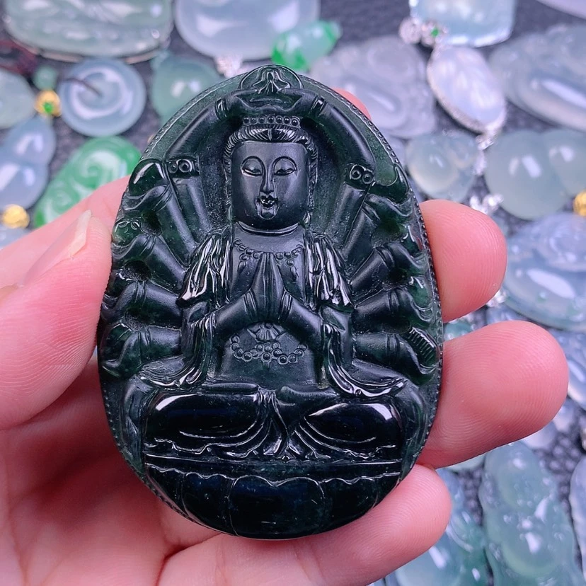 【闪购商品】翡翠未镶嵌颈饰扶**里天然缅甸翡翠