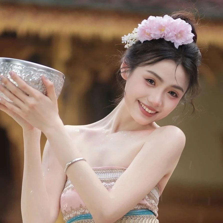 云南傣族头花发梳舞蹈头饰泰国民族风手工发饰演出服装配饰影楼