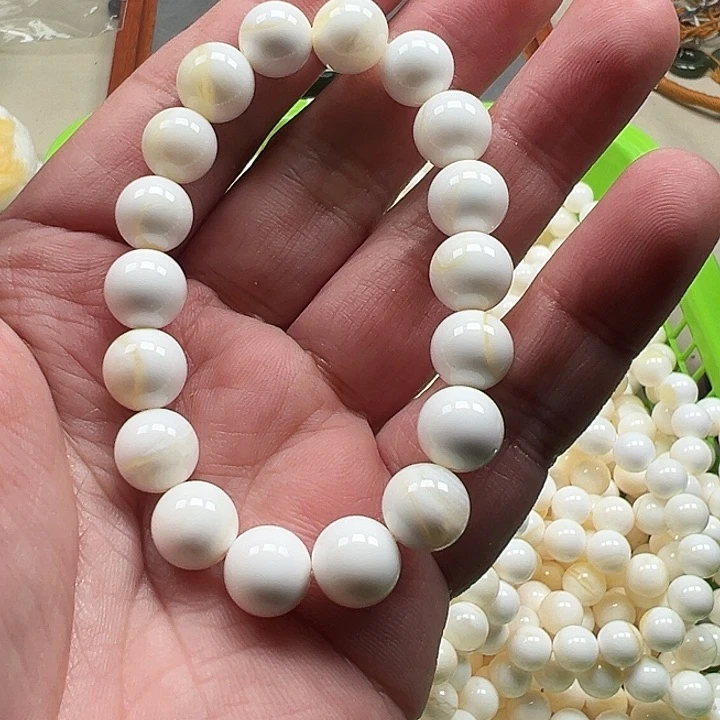 白玉菩提吊坠白色4984