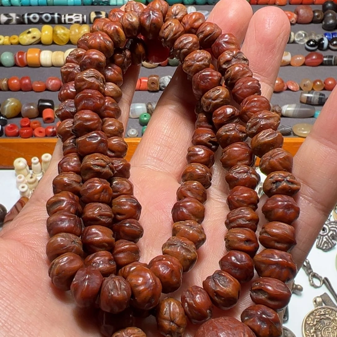 柏香籽/百香籽吊坠墨白藏传出品09