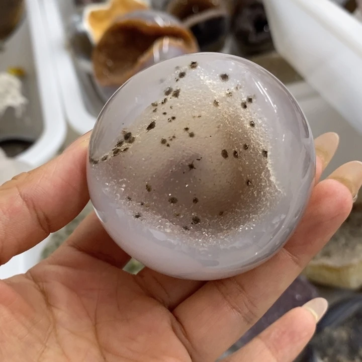 未镶嵌紫晶珠宝半成品